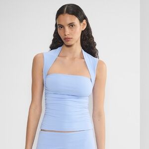 Aritzia Light Blue Contour Top